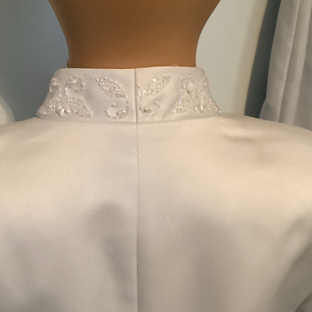 Elegant Light Blue Women's Dress with Jacket 🏹 - Picture 5 of 14